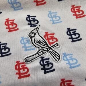 St. Louis Cardinals All Over Print Polo Shirt SGA Men's XL Golf Casual Gift